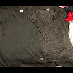 2 Medium V neck shirts